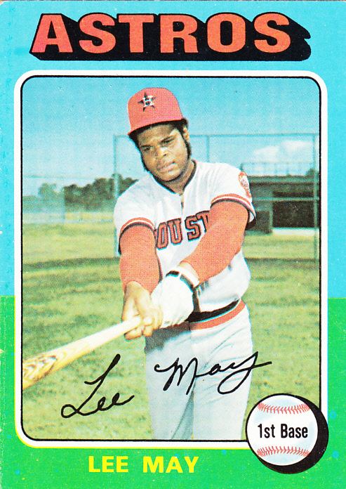Lee May Hostess Card Of The Week 1975 Milt Lee May The