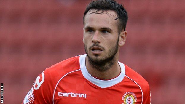 Lee Molyneux BBC Sport Lee Molyneux Rochdale sign Crewe winger on loan