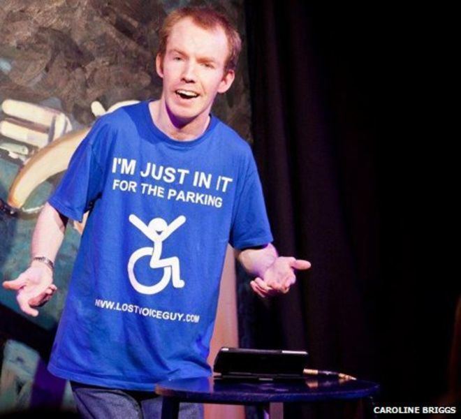Lee Ridley (comedian) Lost Voice Guy A new type of silent comedy BBC News
