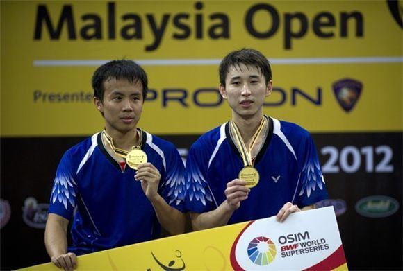 Lee Sheng-mu 2012 Maybank Malaysia Open MD Winners Fang Chieh Min