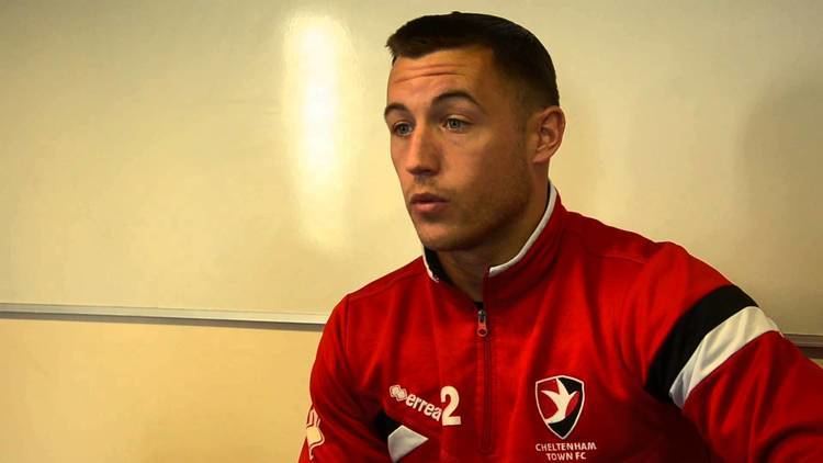 Lee Vaughan Cheltenham Town fullback Lee Vaughan ahead of Wycombe