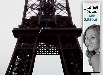 Lee Zeitouni affair Eiffel Tower protest 39Justice for Lee Zeitouni39 Israel