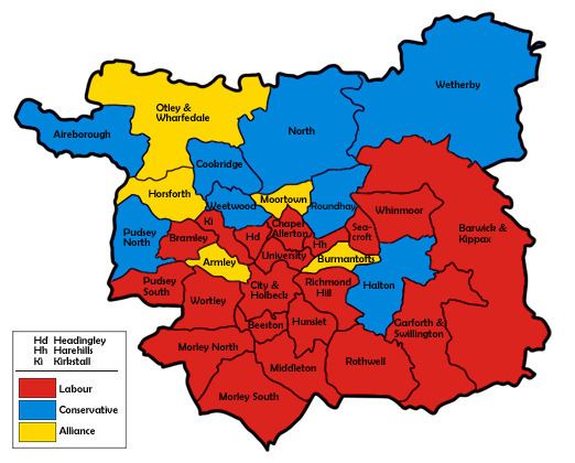 Leeds City Council election, 1986
