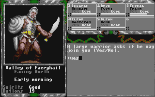 Legend of Faerghail Atari ST Legend of Faerghail scans dump download screenshots