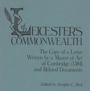 Leicester's Commonwealth wwwdpeckinfopictureswriteleiccommcoverjpg