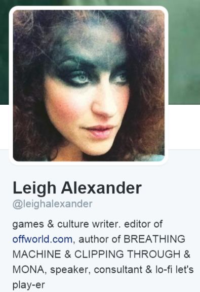 Leigh Alexander (journalist) TWITTER HIT Leigh Loses It Alex the Cucks Cousin Allegedly Puts