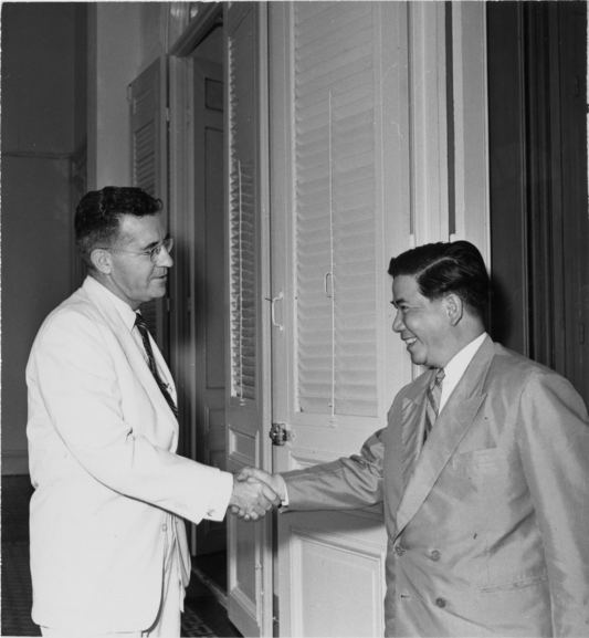 Leland Barrows Truman Library Photograph Leland Barrows and President Ngo Dinh Diem