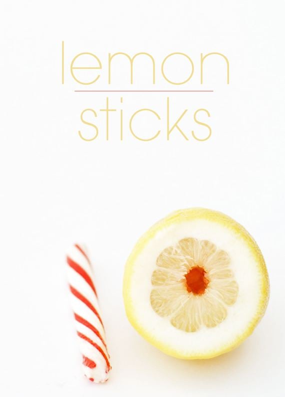 Lemon stick peppermint lemon sticks A Subtle Revelry