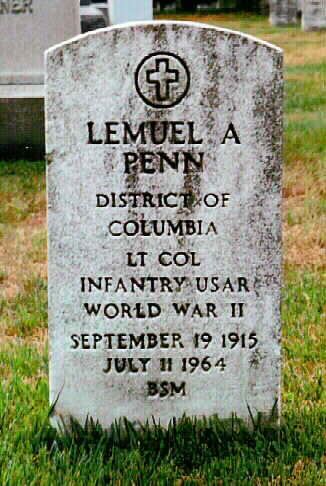 Lemuel Penn Lemuel A Penn Lieutenant Colonel United States Army