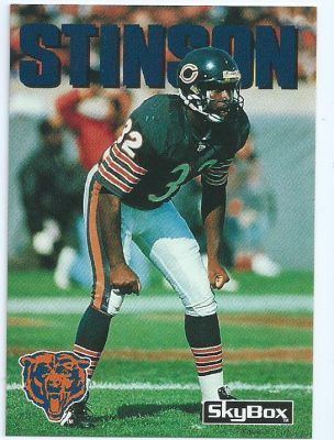 Lemuel Stinson CHICAGO BEARS Lemuel Stinson 108 SKYBOX Impact 1992 NFL American