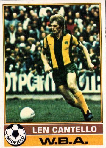 Len Cantello WEST BROMWICH ALBION Len Cantello 278 TOPPS 1977 Red Back Football