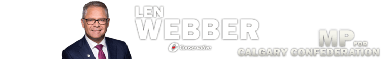 Len Webber Len Webber MP Calgary Confederation