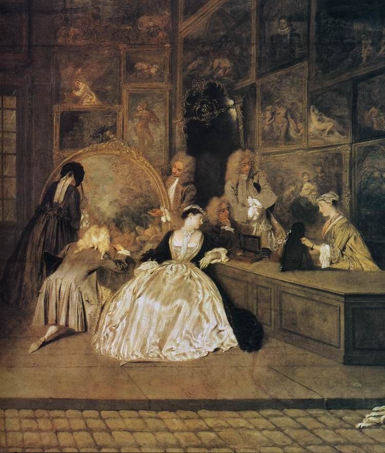 L'Enseigne de Gersaint Jean Antoine Watteau 1684 1721L39enseigne de Gersaint dtail
