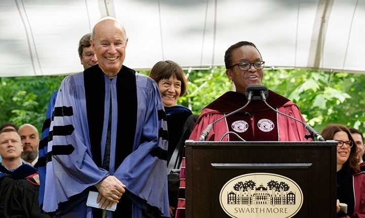 Leo Braudy President Valerie Smiths Charge to Leo Braudy 63 Commencement