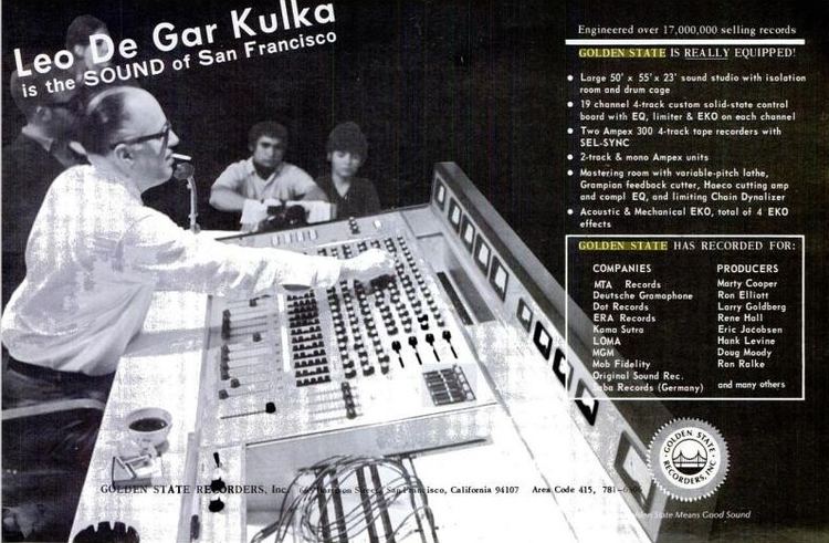 Leo De Gar Kulka Leo de gar Kulka at Golden State Recorders Office Naps