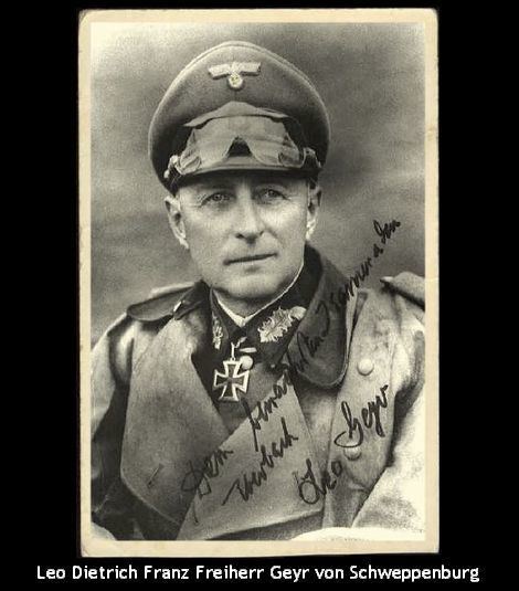 Leo Geyr von Schweppenburg Wehrmacht General Rudolf Schmidt OKH Officers I respect for