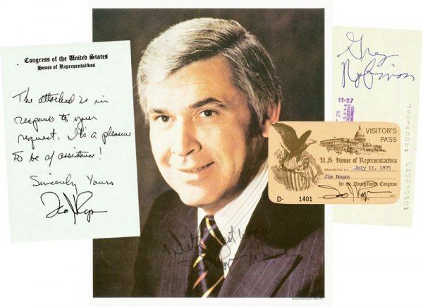 Leo Ryan 0092 JONESTOWN MASSACRE LEO RYAN SIGNED COLLECTION Lot 92