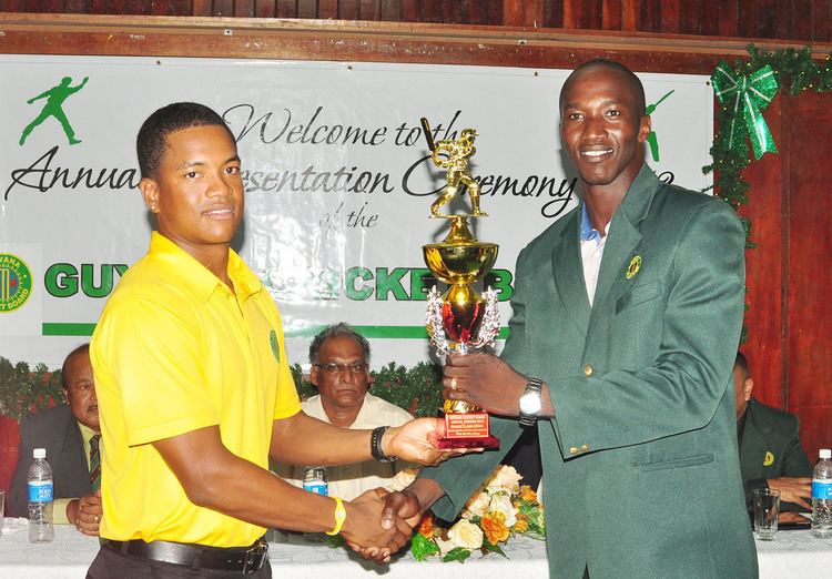 Leon Johnson (cricketer) Cricketer of the year Stabroek News