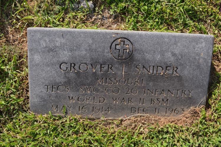 Leon Snider Grover Leon Snider 1914 1963 Find A Grave Memorial