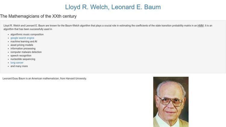Leonard Baum and Lloyd Welch