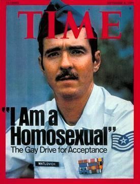 Leonard Matlovich on a Time Magazine cover while wearing his uniform