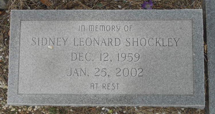 Leonard Shockley Sidney Leonard Shockley 1959 2002 Find A Grave Memorial