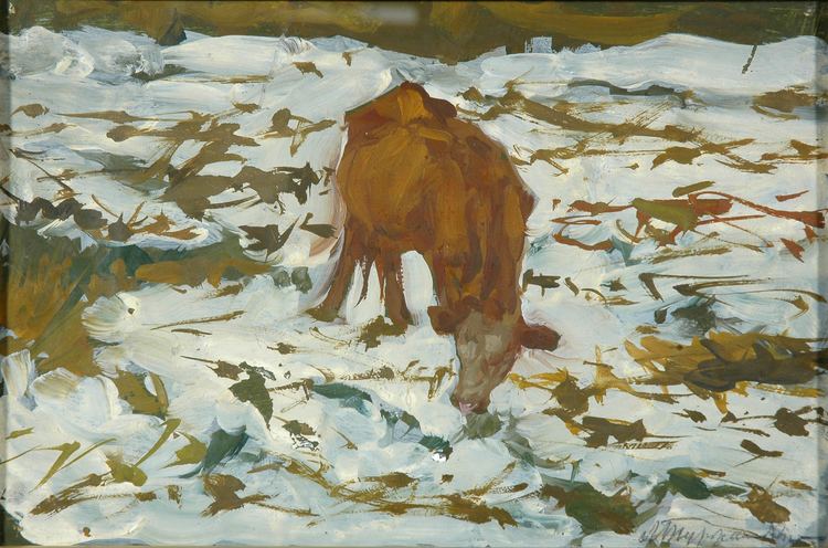 Leonard Turzhansky Leonard Turzhansky The First Snow 1932 Ural Fine Art School