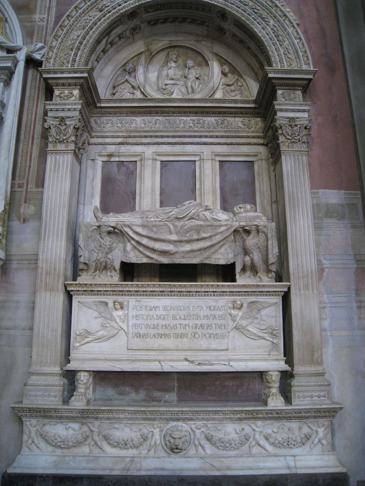 Leonardo Bruni Tomb of Leonardo Bruni by Bernardo Rossellino Flickr