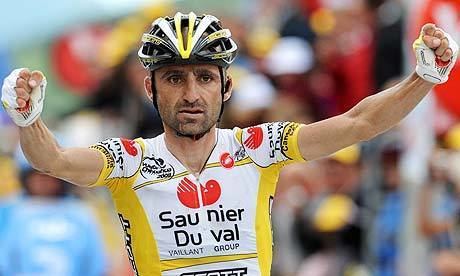 Leonardo Piepoli Tour de France Leonardo Piepoli climbs to stage 10 win