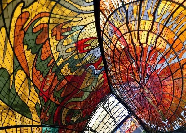 Leopoldo Flores Fascinating Greenhouse Filled with Stained Glass Art in