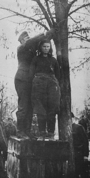 Lepa Radić was tied and hanged to death