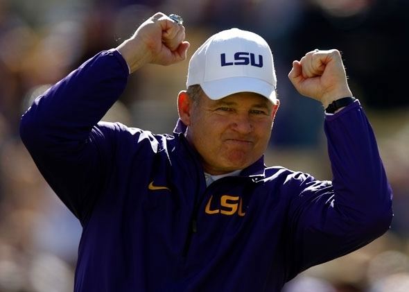 Les Miles Les Miles baseball stats The LSU football coach explains