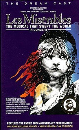Les Misérables: The Dream Cast in Concert Amazoncom Les Miserables The Dream Cast in Concert VHS Colm