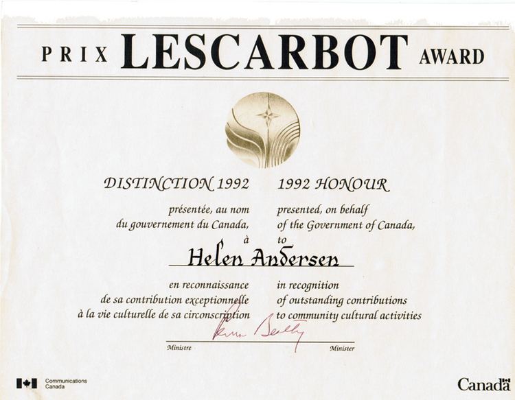 Lescarbot Award
