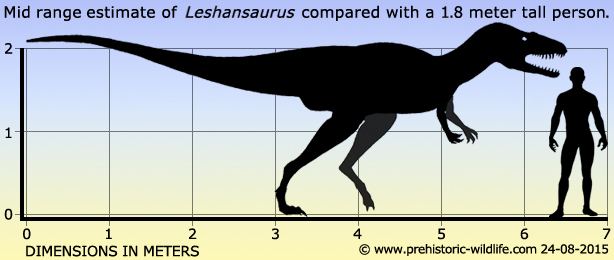 Leshansaurus wwwprehistoricwildlifecomimagesspeciesllesh