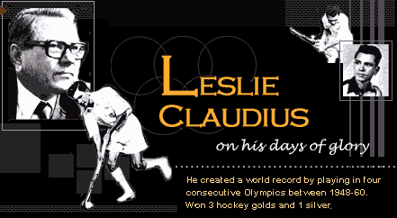 Leslie Claudius rediffcom Olympics Special Leslie Claudius on his days of glory