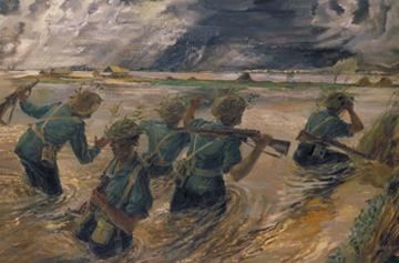 Leslie Cole (artist) WarMuseumca Art and War Battle of the Sittang Bend