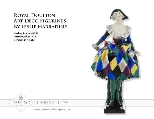 Leslie Harradine Royal Doulton Art Deco Figurines by Leslie Harradine