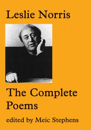 Leslie Norris featured on his own book, "The Complete Poems".