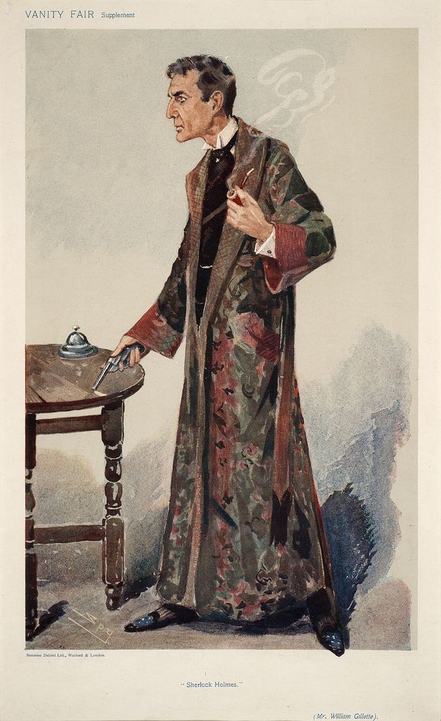 Leslie Ward Sherlock Holmes caricature for Vanity Fair Magazine Spy