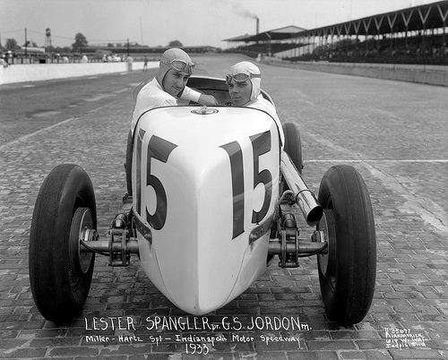 Lester Spangler 1933 Lester Spangler and GS Jordon suffered a severe crash in the