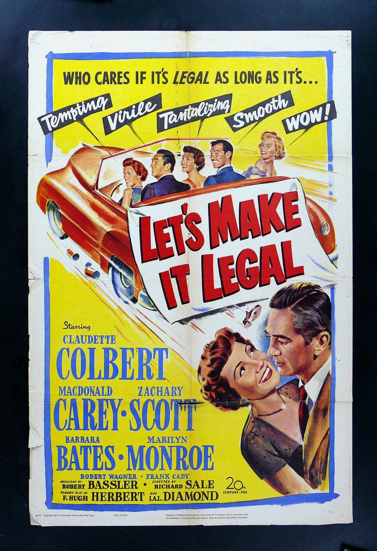 Let's Make It Legal LETS MAKE IT LEGAL MARILYN MONROE MOVIE POSTER 1951 eBay