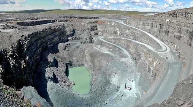 Letseng diamond mine Spilpunt Lesotho