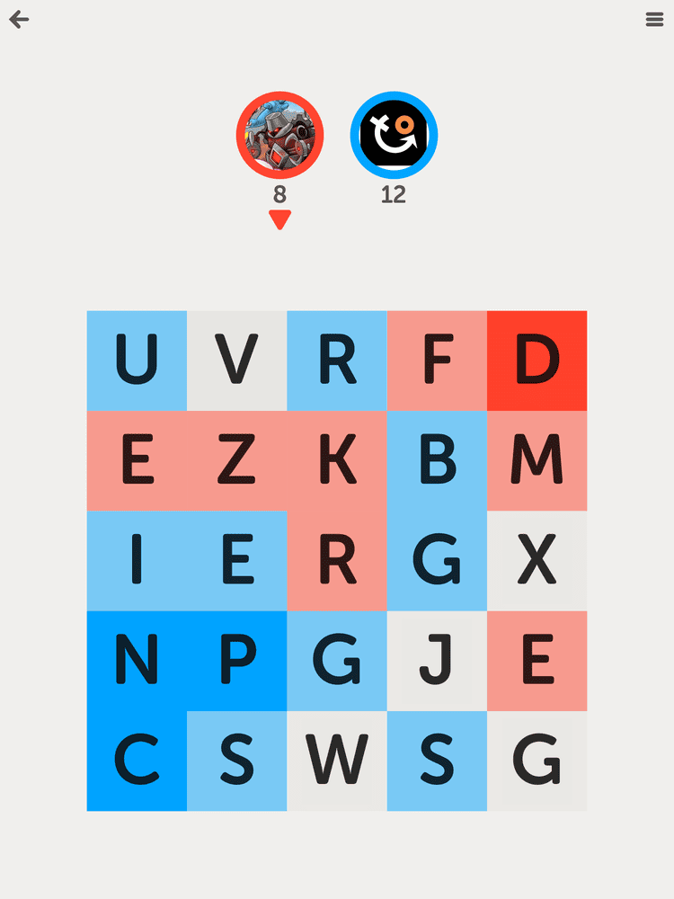 Letterpress (video game) WordPuzzle Game of the Year 2012 Runnerup Letterpress Pocket