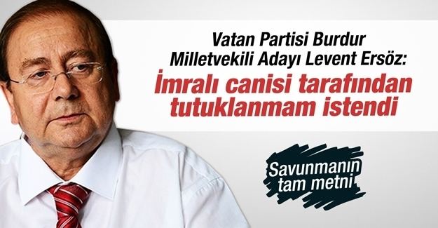 Levent Ersöz Vatan Partisi Burdur Milletvekili Aday Levent Ersz mral canisi