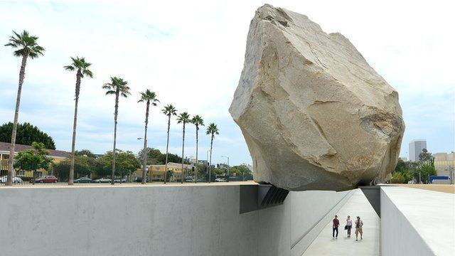 Levitated Mass Levitated Mass Giant boulder39s journey to Los Angeles BBC News