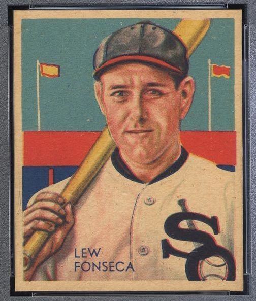 Lew Fonseca BMW Sportscards Lew Fonseca 7 1934 35 years old