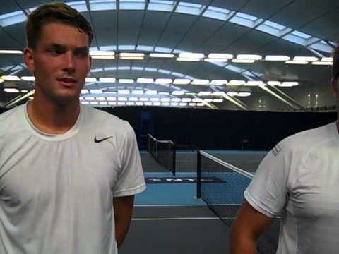 Lewis Burton Marcus Willis amp Lewis Burton interview after winning Aegon