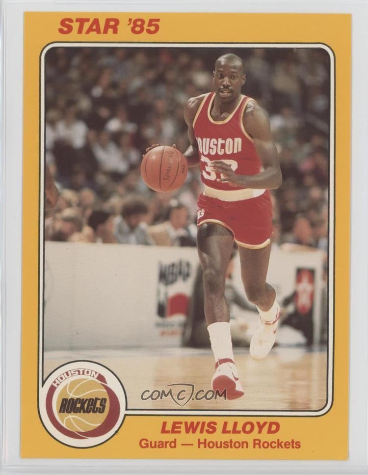 Lewis Lloyd 198485 Star Team Supers Houston Rockets 5 x 7 3 Lewis Lloyd