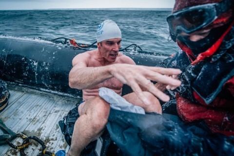 Lewis Pugh Pugh beats his own record for southern most swim Lewis Pugh